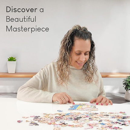 No Image Puzzle 1000 Irregular Pieces Extreme Difficult Jigsaw Challenge Adults Hardest Puzzle No Guide Ultimate Brain Teaser Intermediate Level Sunset Drive Mystery Unique Gift