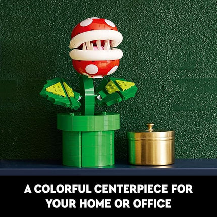 LEGO Super Mario Piranha Plant Building Sets for Adults - Mario Collectible for Men & Women, Ages 18+ Years - Gift for Christmas - Bedroom, Home Office, or Book Shelf Decor - 71426