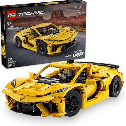 LEGO Technic Chevrolet Corvette Stingray Toy Car - Building Toy Set for Kids, Boys and Girls, Ages 9+ - Model Car Kit for Display - Gift Idea for Birthday - 42205