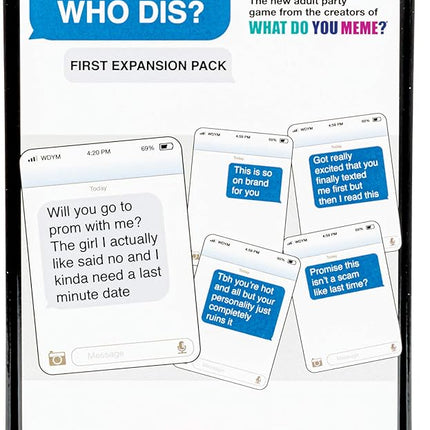 New Phone, Who Dis? Expansion Pack by Relatable, Designed to Add to New Phone, Who Dis? Core Games, The Viral Card Game for Adults, Great for Party Games, Includes 45 Inbox Cards and 135 Reply Cards