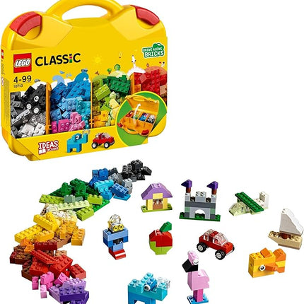 LEGO Classic Creative Suitcase 10713 - Includes Sorting Storage Organizer Case with Fun Colorful Building Bricks, Preschool Learning Toy for Kids, Boys and Girls Ages 4 Years Old and Up