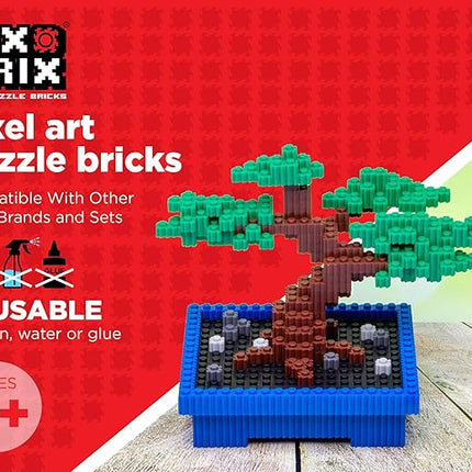 Pix Brix Pixel Art kit Puzzle Bricks - 6,000 Piece Pixel Art Container, 12 Color Medium Palette - Interlocking Building Bricks, Create 2D and 3D Builds Without Water or Glue - Stem Toys, Ages 6 Plus