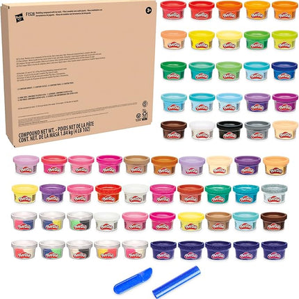 Play-Doh Ultimate Color Collection 65-Pack of 1-oz Cans, Includes Sparkle, Confetti & Color Burst, Back to School Classroom Supplies, Preschool Toys, Ages 2+ (Amazon Exclusive)