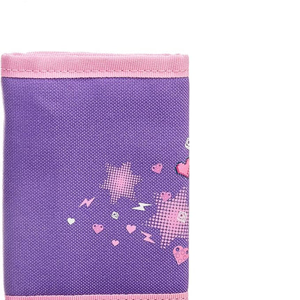 LEGO Trifold Wallet, Kids Unisex Wallet for Boys and Girls, with Clear ID Window, Card and Cash Pockets and Secure Hook and Loop Closure, Butterfly Girl