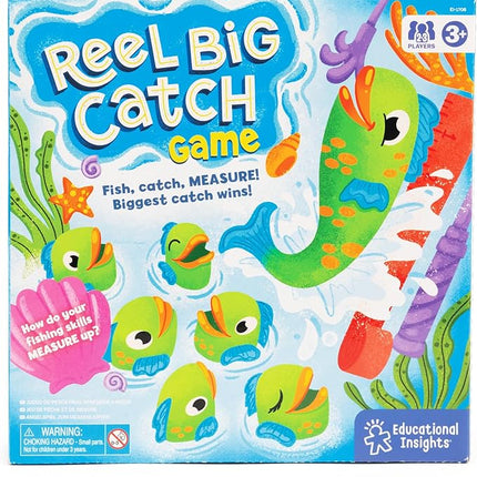 Educational Insights Reel Big Catch Game - Fishing Games for Kids, Toddler Fine Motor Games, Early Math Preschool Toys, Fun Family Activities and Learning Gifts for Boys & Girls Ages 3+