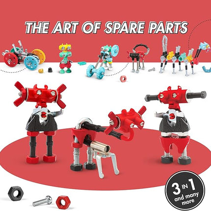 The Off Bits ArtBit Build Your Own Robot Toy Construction Set, Educational Easter Gift Ideas STEM Activities Learning Kit, Creative Build and Play Model Kit Steam Toys for 6 7 8 9 10+ Year Old
