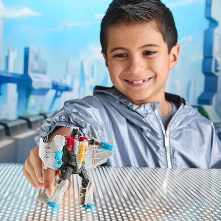 Transformers CYBERWORLD Starscream Cyber Changers 4-Inch Action Figure, Quick Change to Jet Mode, Robot Toys for Boys and Girls 6 and Up