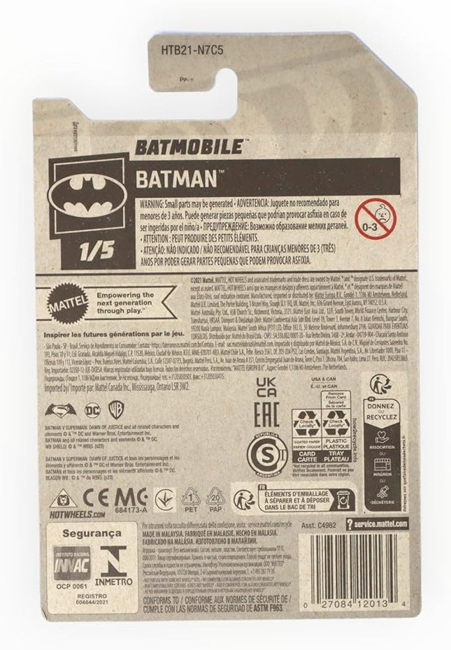 Mattel Hot Wheels Batmobile, Batman 1/5 [Batman v Supman] 2/250