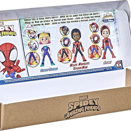 Spidey and his Amazing Friends Marvel Hero Reveal Multipack with Mask-Flip Feature, 4-Inch Action Figure Toys, Kids 3+ (Amazon Exclusive)