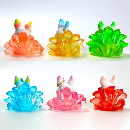 Nine-Tailed Demon Fox Blind Box Popular Mystery Boxes Collectible Action Figure Toys Random Style Goodie Treat Boxes Party Favors Gifts