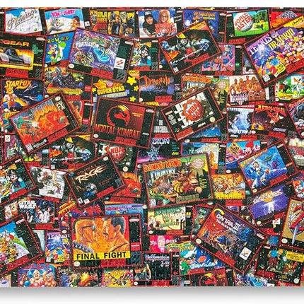 Super Never Ending Showdowns Retro Video Games 1000-Piece Jigsaw Puzzle for Adults, Kids | Interactive Brain Teaser, Educational Toys & Games, Home Activities, Building Sorting Toys for Creative Play
