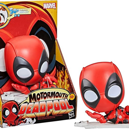 Marvel Motormouth Deadpool, 5-Inch (15cm) Electronic Talking Toy with Lights, Sound Effects, & 50+ Phrases, Super Hero Toys for Kids Ages 14+