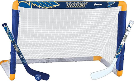 Franklin Sports NHL Mini Hockey Set - Kids Indoor Knee Hockey Goal, Ball, + 2 Stick Combo - Youth Team Indoor Toy Set - Official - Ages 3+