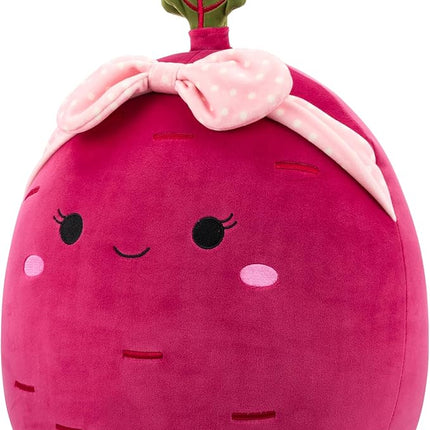 Squishmallows Original 14in Claudia The Purple Beet with Pink Headband – Official Jazwares Plush (Large)