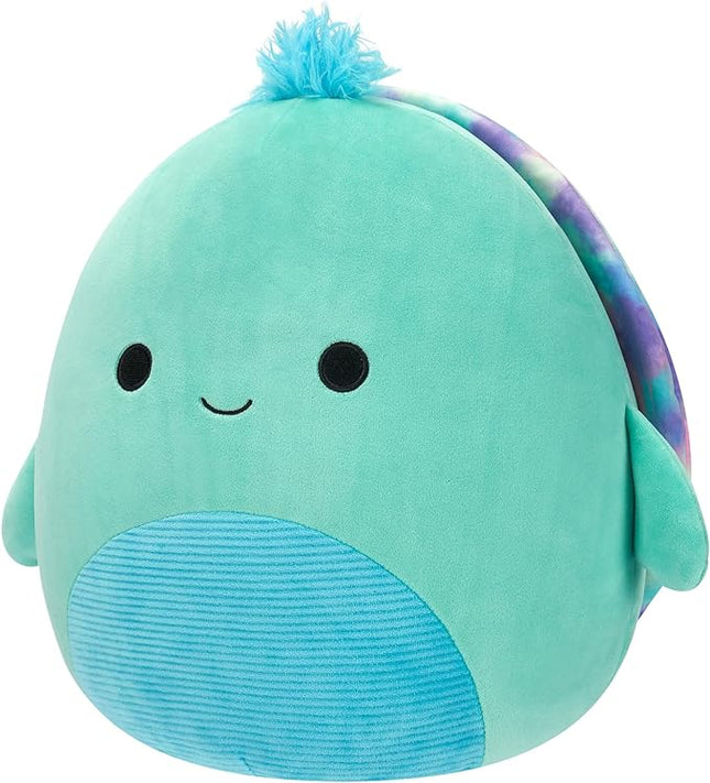 Squishmallows Original 12-Inch Cascade Teal Turtle with Tie-Dye Shell - Official Jazwares Plush