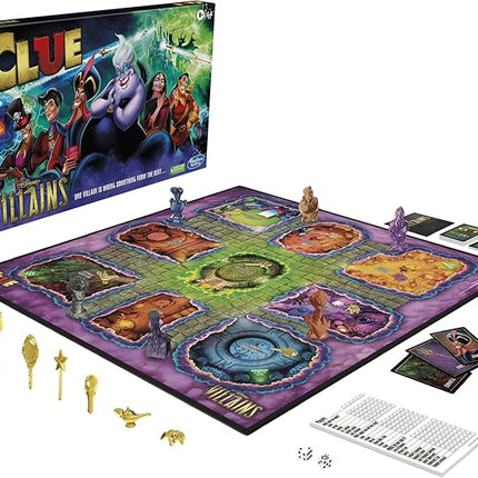 Hasbro Gaming Clue: Disney Villains Edition Board Game for Kids Ages 8+, 2-6 Players (Amazon Exclusive)