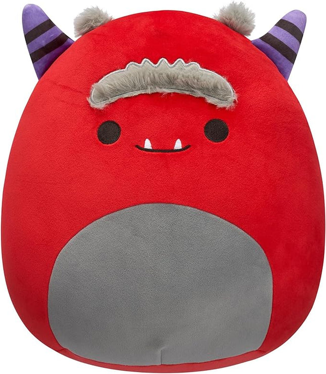 Squishmallows Original 12-Inch Jeb Burgundy Monster - Official Jazwares Plush (Medium-Sized)