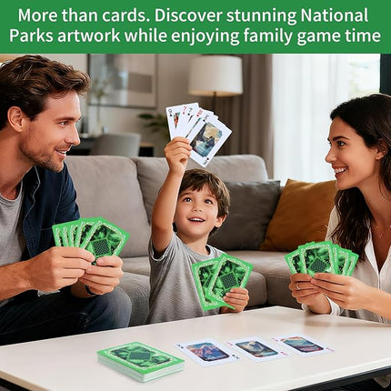 National Parks Playing Cards,54 Unique National Parks Board Game,Travel & Camping Gift Deck for Nature Lovers,Hikers & Outdoor Enthusiasts,Unique Park for Every Card in The Deck