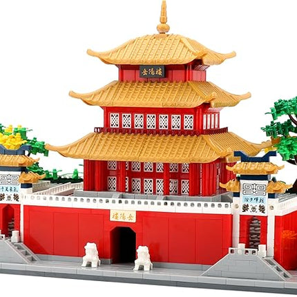Micro Building Blocks for Adults Age of 14+ 2236 PCS Chinese House Asian Architecture Creative DIY Construction for Stress Relief & Home Decor - Yueyang Tower