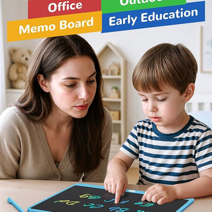 KOKODI LCD Writing Tablet, 16 Inch Colorful Doodle Board Drawing Tablet, Erasable Reusable Electronic Drawing Pads, Educational and Learning Toy for 3-6 Years Old Boy and Girls