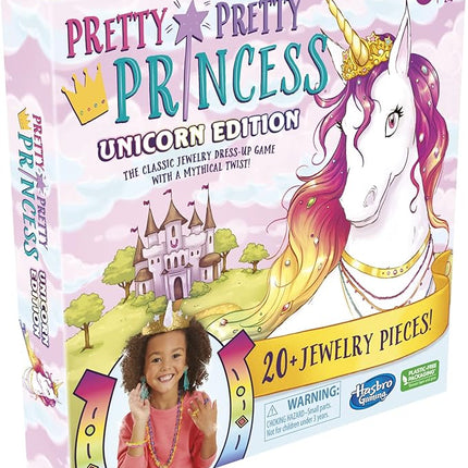 Hasbro Gaming Pretty Princess Unicorn Edition Board Game, Includes 20 Pieces (Amazon Exclusive)