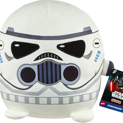 Mattel Star Wars Cuutopia Plush Figure, 10-inch Stormtrooper Soft Rounded Pillow Doll, Collectible Toy Inspired by the Villain Characters