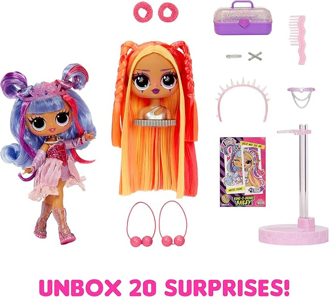 L.O.L. Surprise! Tweens Surprise Swap Fashion Doll Buns-2-Braids Bailey with 20+ Surprises Including Styling Head and Fabulous Fashions and Accessories – Great Gift for Kids Ages 4+
