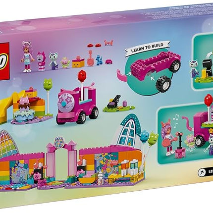 LEGO Gabby’s Dollhouse Gabby’s Party Room Disco Playset for Kids, DJ Entertainment Toy with Slide, Pink Car, and Animal Figures, Creative Role Play for Girls and Boys Ages 4 and Up, 10797
