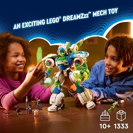 LEGO Dreamzzz Mateo and Z-Blob The Knight Battle Mech Building Toys Set - Spaceship & Robot Toy for Kids, Boys & Girls, Ages 10+ - Birthday Gift with 3 Building Options - 71485
