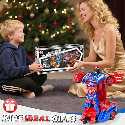 Remote Control Car for Boys, Spider Robot RC Car - 2 in 1 Racing RC Cars Toy One Button Deformation & 360°Drifting for Boys Ages 3 4 5-12 Birthday Gift