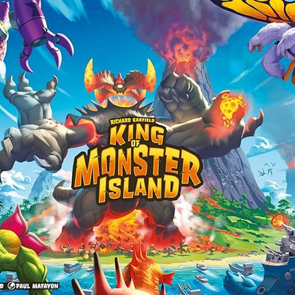 IELLO: King of Monster Island - Strategy Board Game, Sequel of The King of Line, Family, Play Cooperatively, Ages 10+, 1-5 Players, 60 Minutes