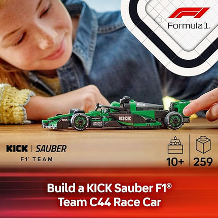 LEGO Speed Champions Kick Sauber F1 Team C44 Race Car Toy - Building Set for Kids, Boys & Girls, Ages 10+ - Toy Car for F1 Fans - Gift Idea for Birthday - 77247