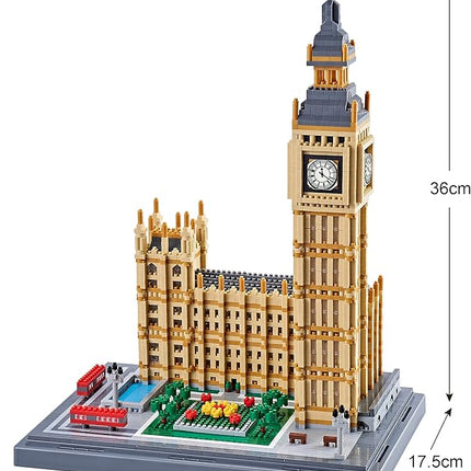 New Architecture Big Ben Building Set - 6473pcs+ Micro Mini Blocks - Enjoyable & Affordable - Detailed Model Ages 14+