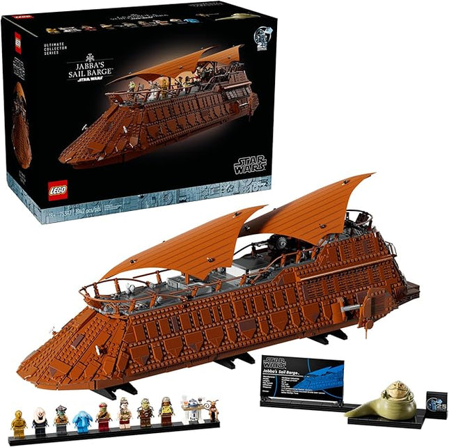LEGO Star Wars Jabba's Sail Barge Building Sets for Adults - Star Wars Ship Collectibles Set for Fans - 3,942 Piece Display - Gifts for Men & Women - 75397