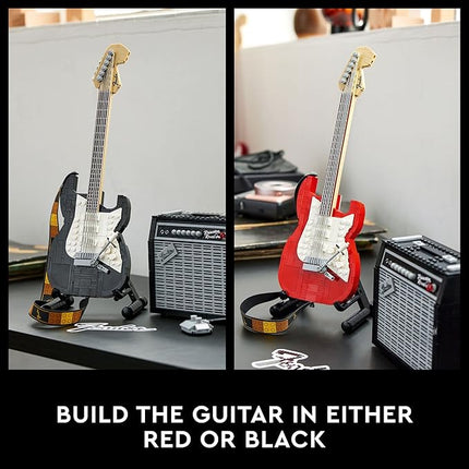 LEGO Ideas Fender Stratocaster 21329 DIY Guitar Model Building Set for Music Lovers, Complete with 65 Princeton Reverb Amplifier & Authentic Accessories, Perfect Way to Rock Gift Giving