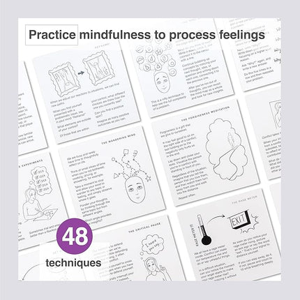 Emotional Intelligence Card Deck – Master Your Emotions with 156 Emotion Cards and 37 Micro-Mindfulness Technique Cards to Enhance Resilience and Thrive
