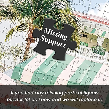 Jigsaw Puzzles 500 Pieces for Adults Puppy Swimming Pool Challenging Jigsaw Puzzle Animal Puzzles Difficult Puzzle Great Gift for Boys and Girls Family Fun Jigsaw Puzzle Game Toy 20.5x15inch