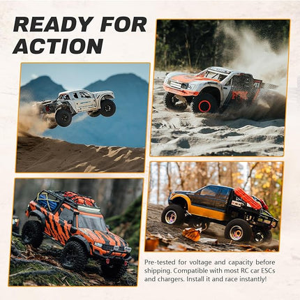 3S Lipo Battery 2500mAh 11.1V 80C High Discharge Rate Shorty Pack RC Batteries with XT60 Plug Fit for RC Airplane FPV Quadcopter Helicopter Drone and Racing RC Hobby Models 2500 High Capacity