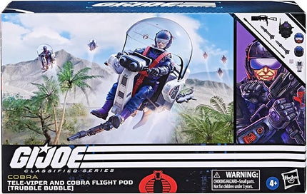 G.I. Joe Classified Series Tele-Viper & Cobra Flight Pod (Trubble Bubble) Vehicle, 79, with 9 Accessories