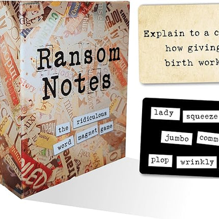 Ransom Notes Expansion Pack One - The Ridiculous Word Magnet Party Game, 3+ Players