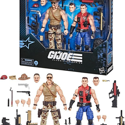G.I. Joe Classified Series #173, SGT Slaughter & Felix Mercer Stratton, 2 Collectible 6 Inch Action Figures with 26 Accessories