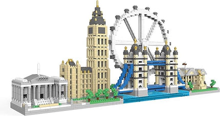 dOvOb Architecture London Skyline Collection Micro Mini Blocks Set Model Kit and Gift for Kids and Adults (3076 Pieces)