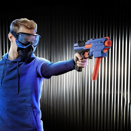 Nerf Rival Finisher XX-700 Blaster - Quick-Load Magazine, Spring Action, Includes 7 Official Rival Rounds - Team Blue
