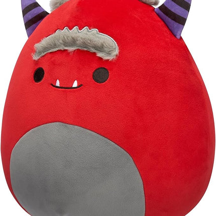 Squishmallows Original 12-Inch Jeb Burgundy Monster - Official Jazwares Plush (Medium-Sized)