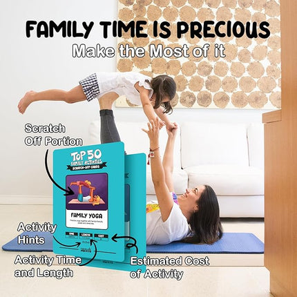 Top 50 Family Activities - 50 Fun Scratch Off Family Adventures and Family Games for Deep Bonding - Fun for Kids and Adults - Gifts for Family - Perfect for Family Fun Time & Family Night