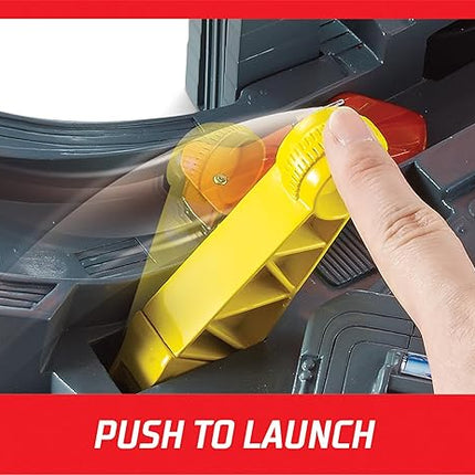 Hot Wheels Track Set Spin Storm, 3 Intersections for Crashing & Motorized Booster, 1:64 Scale Toy Car (Amazon Exclusive)