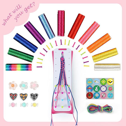 GIAT Friendship Bracelet Making Kit for Girls - Crafts for Girls 8-12 Years Old, DIY Arts and Crafts Toys for Kids Age 6, 7, 8, 9, 10, 11, 12 Years Old, Best Gifts Ideas