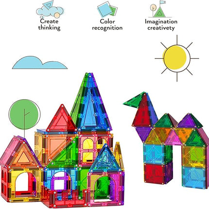 Magnet Tiles Building Blocks for Kids 32 Pieces Magnetic Educational Learning STEM
