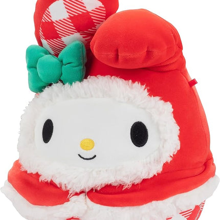 Squishmallows Original 8-Inch Hello Kitty: My Melody Christmas Plush - Official Jazwares Sanrio - Collectible Soft & Squishy Stuffed Animal Toy- 2025 Limited Edition Gift for Kids, Girls & Boys