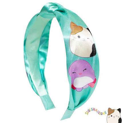 LUV HER Squishmallows Licensed Knotted Headband - Thick Headbands For Girls - One Size Fit All - Hair Accessories For Her Ages 8+
